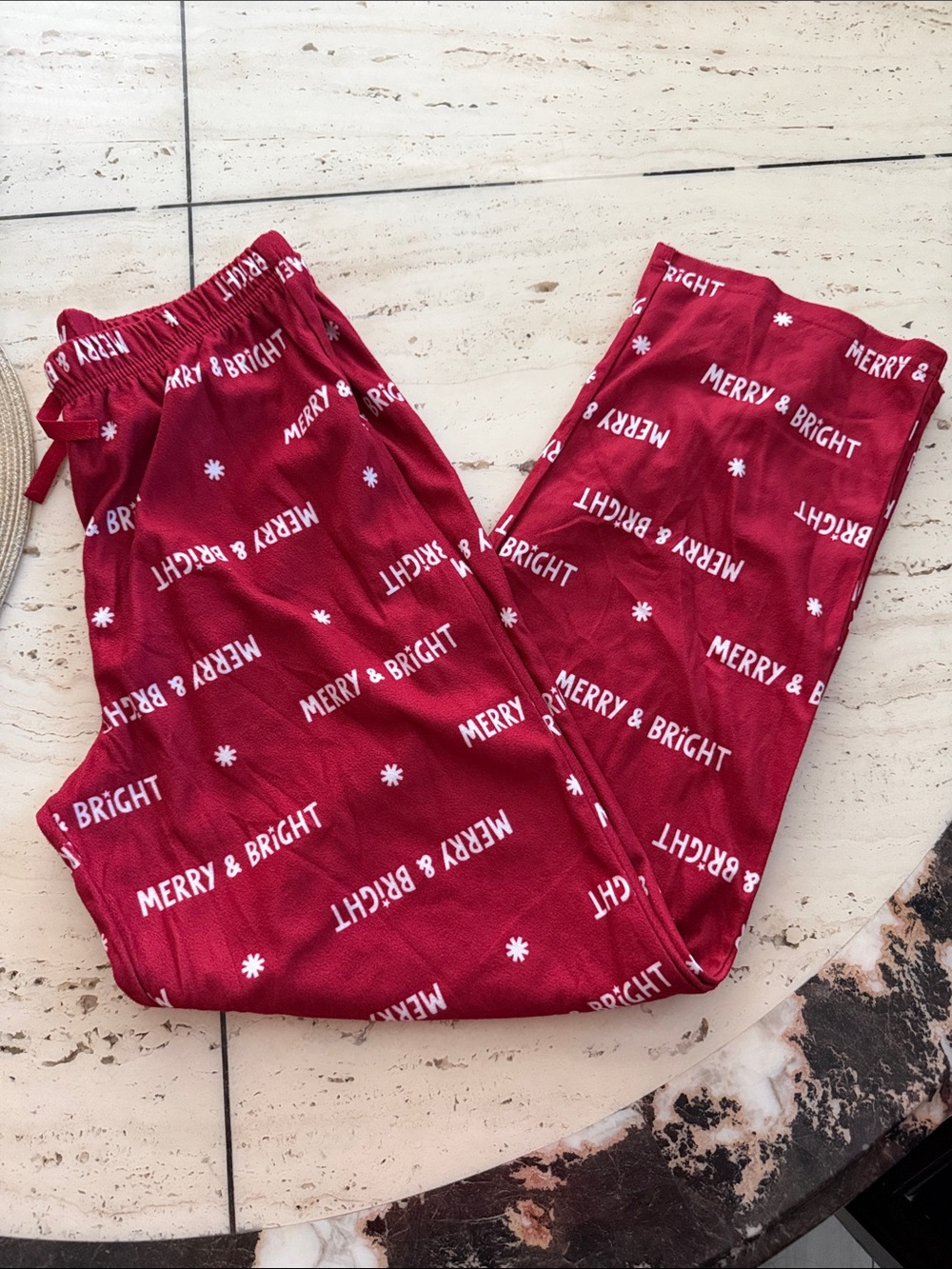 Carter's Red 'Merry & Bright' Kids Pajama Bottoms